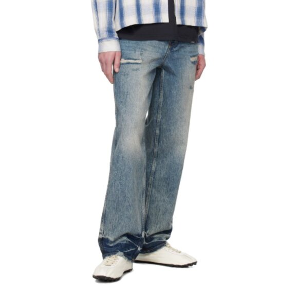 BNWT SS25 REPRESENT R3 DISTRESSED BAGGY JEANS 30 - Picture 1 of 12